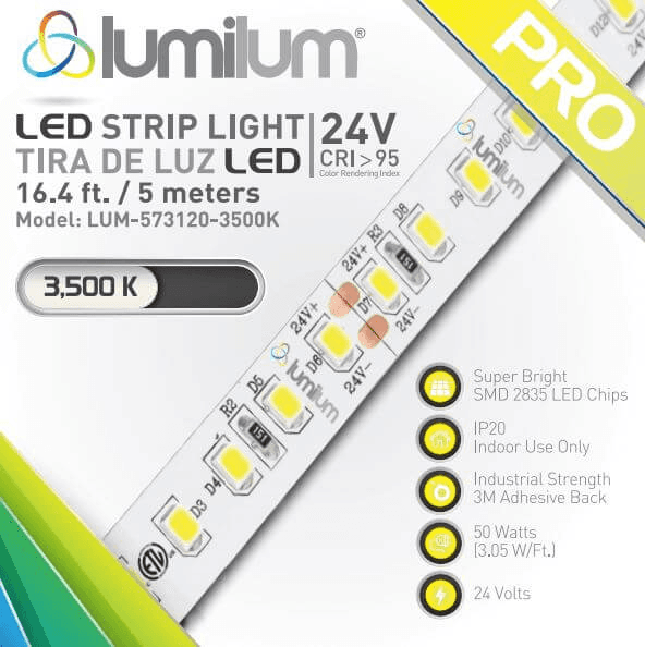 Đèn LED dây trong nhà 120LED 3000K Ra90