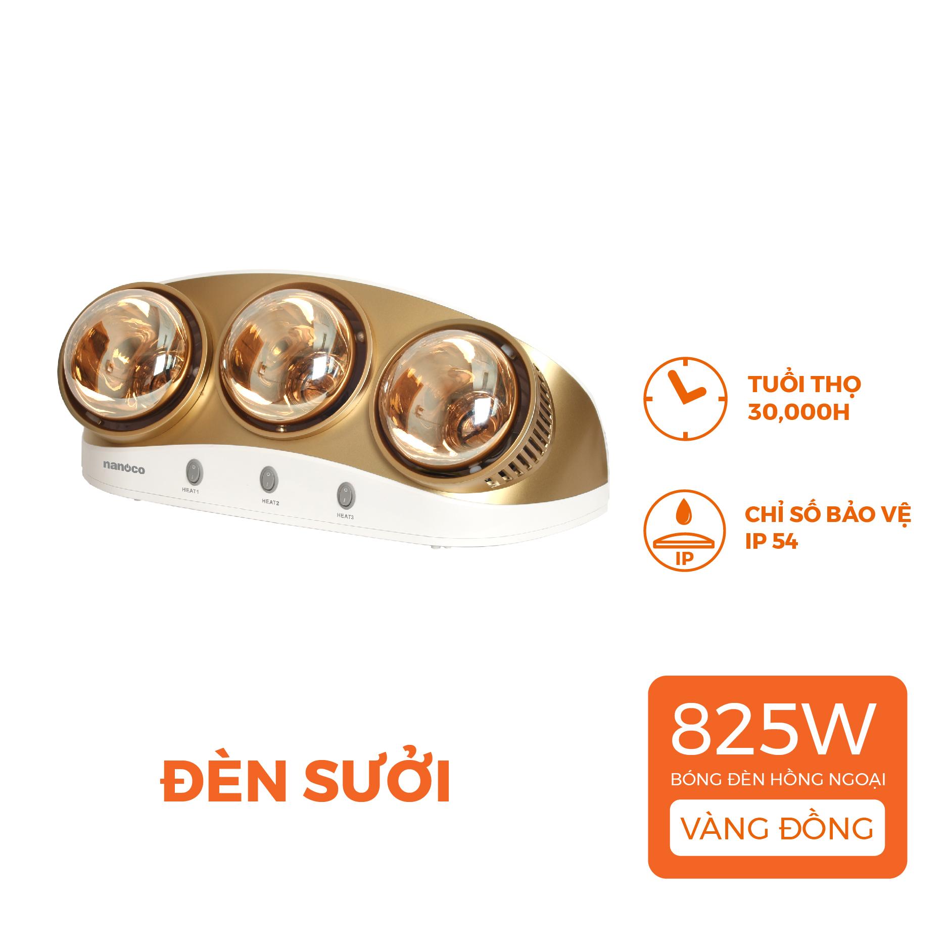 Đèn sưởi gắn tường Nanoco