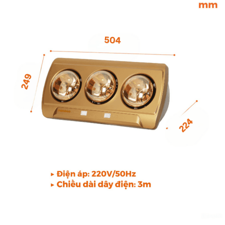 Đèn sưởi treo tường Nanoco