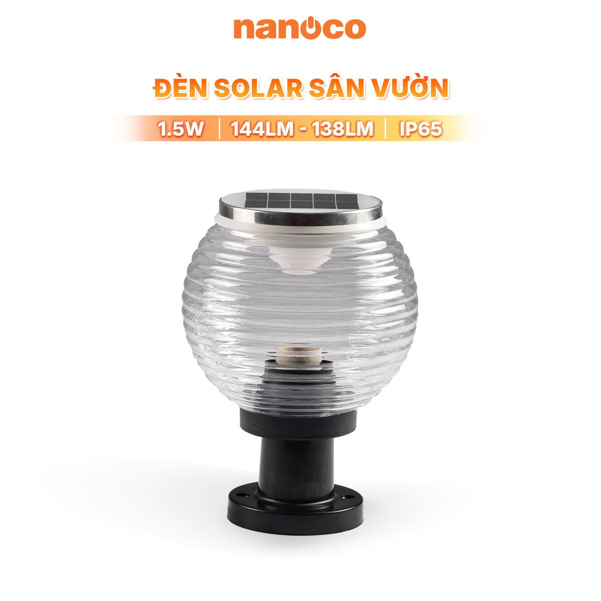Đèn solar sân vườn IP65 Outdoor Nanoco