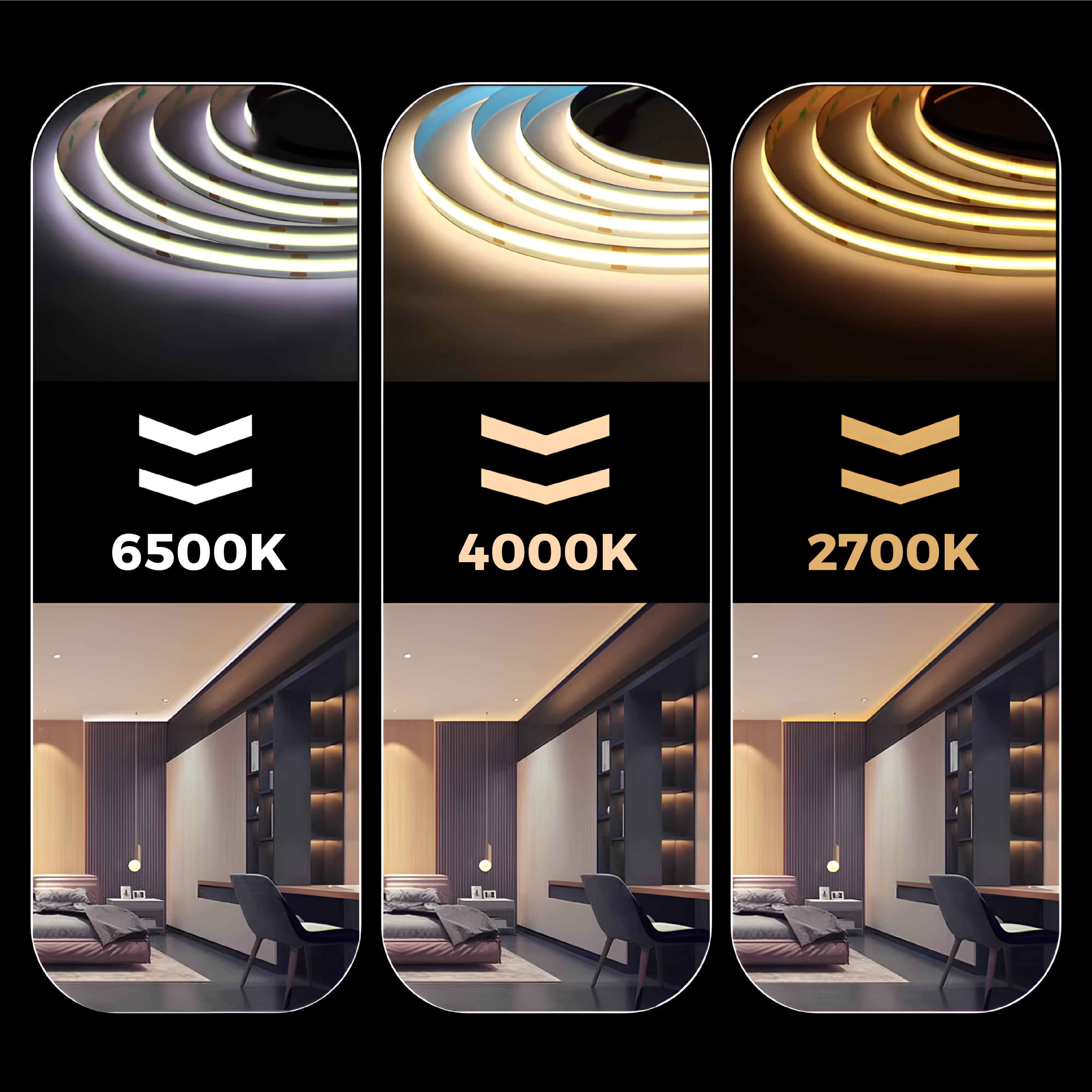 Đèn LED dây COB DC24V 320P Nanoco