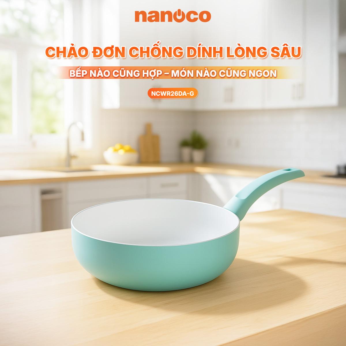 Chảo đơn chống dính lòng sâu, D26, 2.5mm