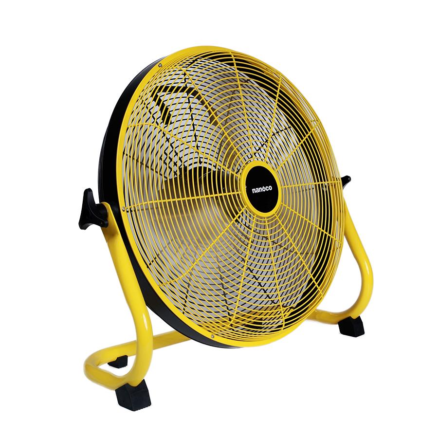 Quạt sạc sàn, màu vàng, NRF1230L
