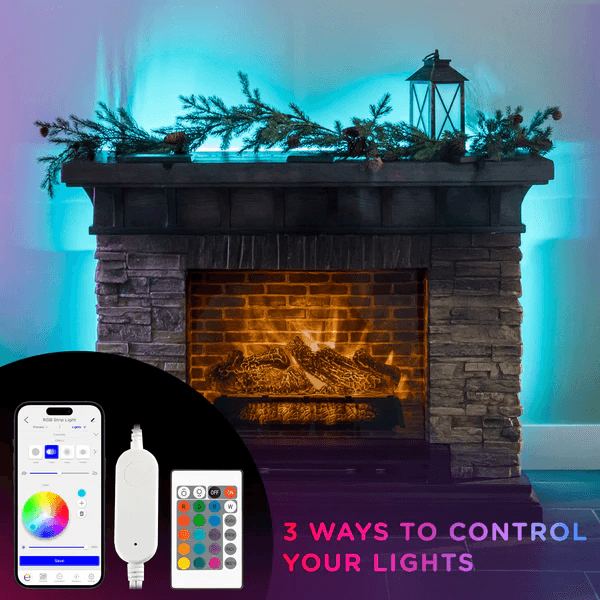 Enbrighten Vibe Tape Light, RGB, WIFI, IR remote, 24v, 50 ft