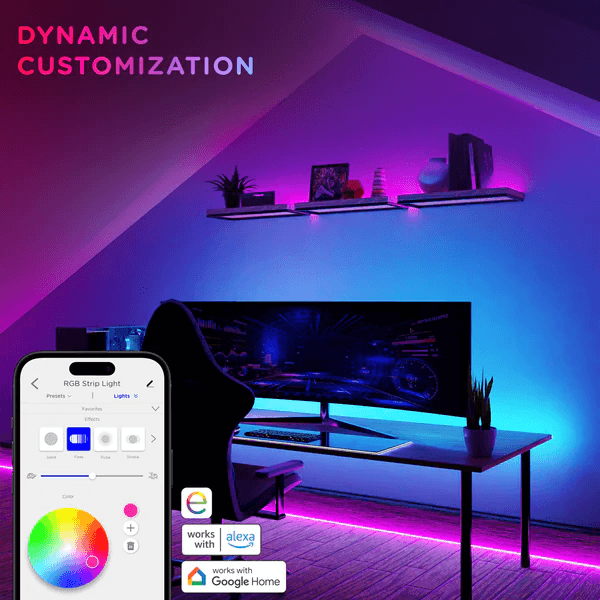Enbrighten Vibe Tape Light, RGB, WIFI, IR remote, 24v, 50 ft