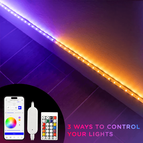 Enbrighten Vibe Tape Light, RGBIC, WIFI, IR remote, 24v, 10 ft