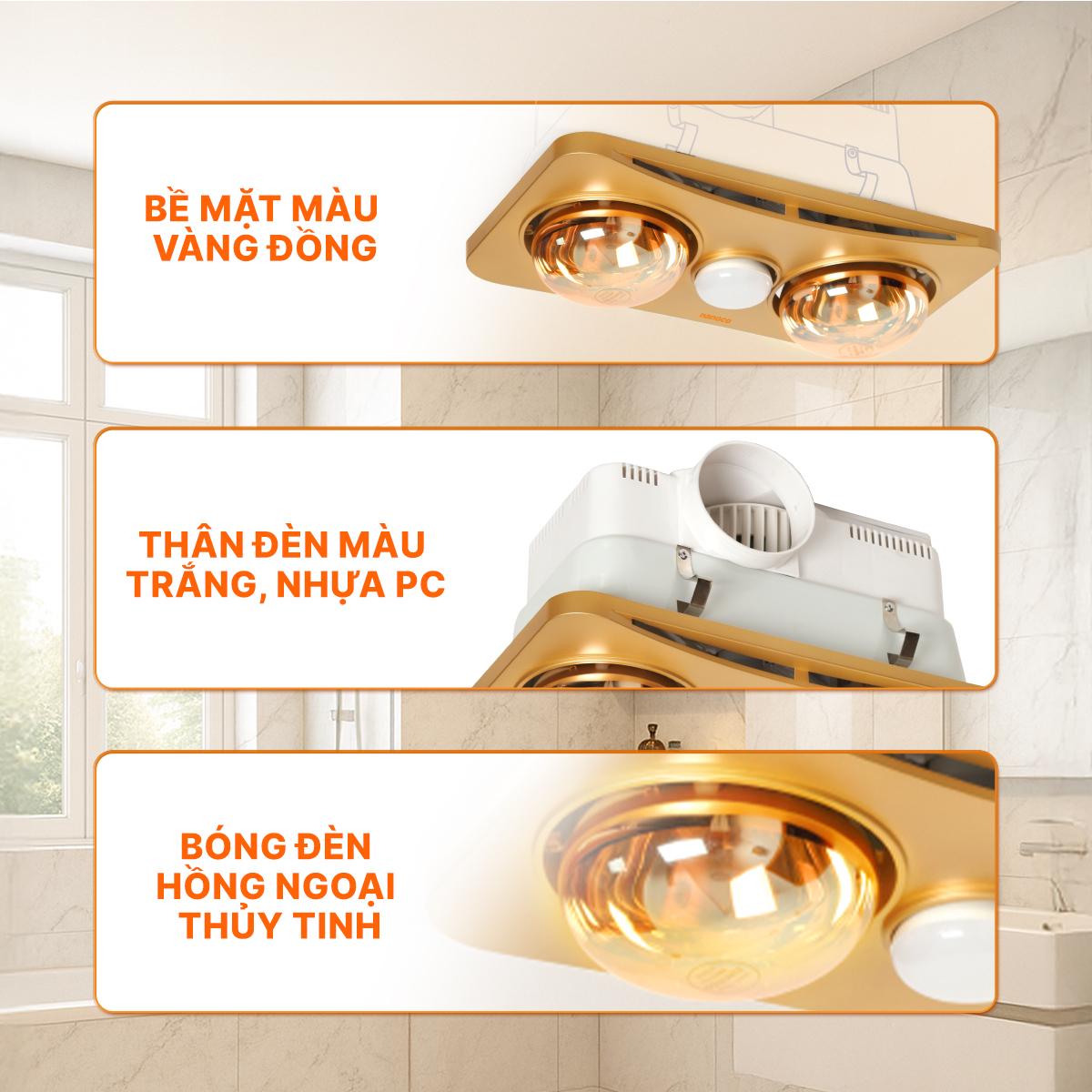 Đèn sưởi âm trần Nanoco