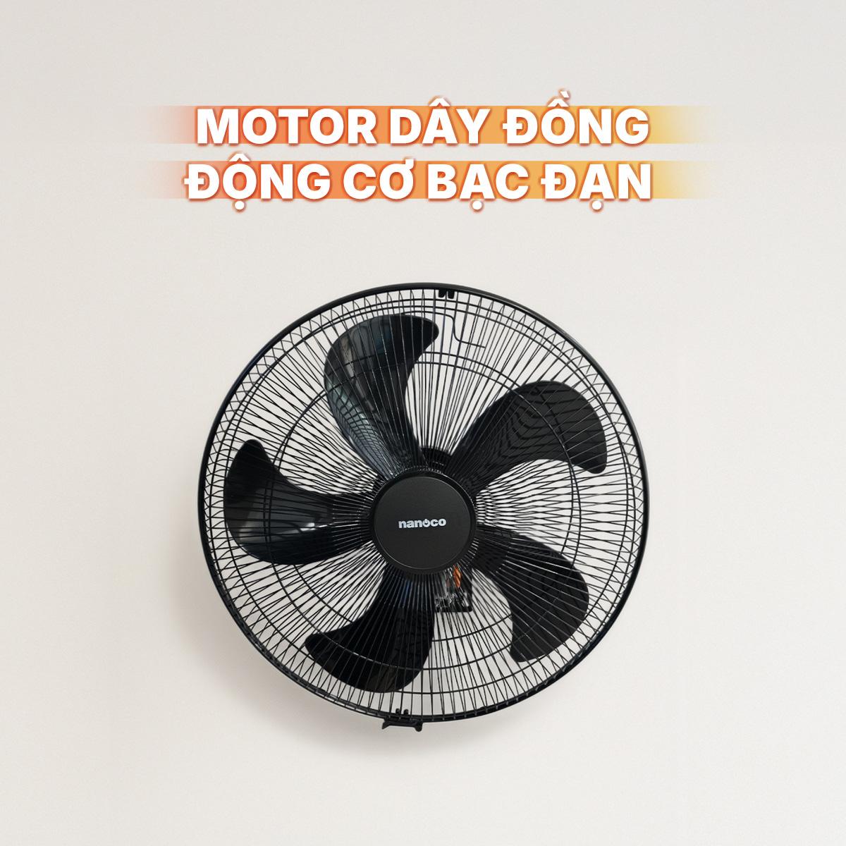Quạt treo CN, bạc đạn, màu đen