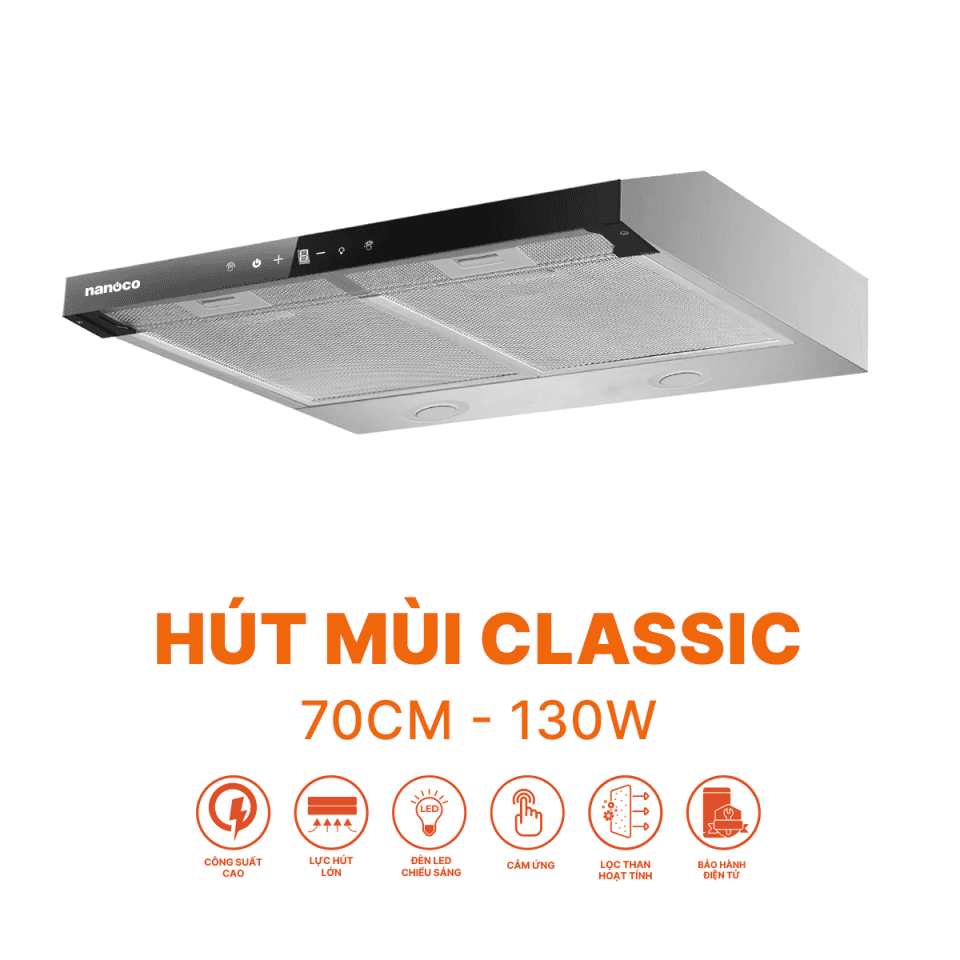 Hút mùi classic, 70 cm, hút mùi NRH703M