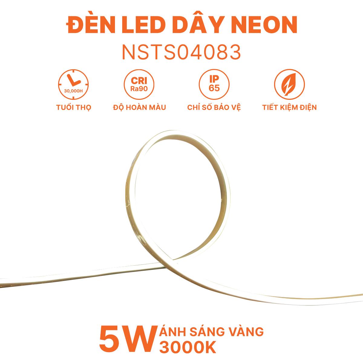 Đèn LED dây Neon DC24V IP65 Nanoco