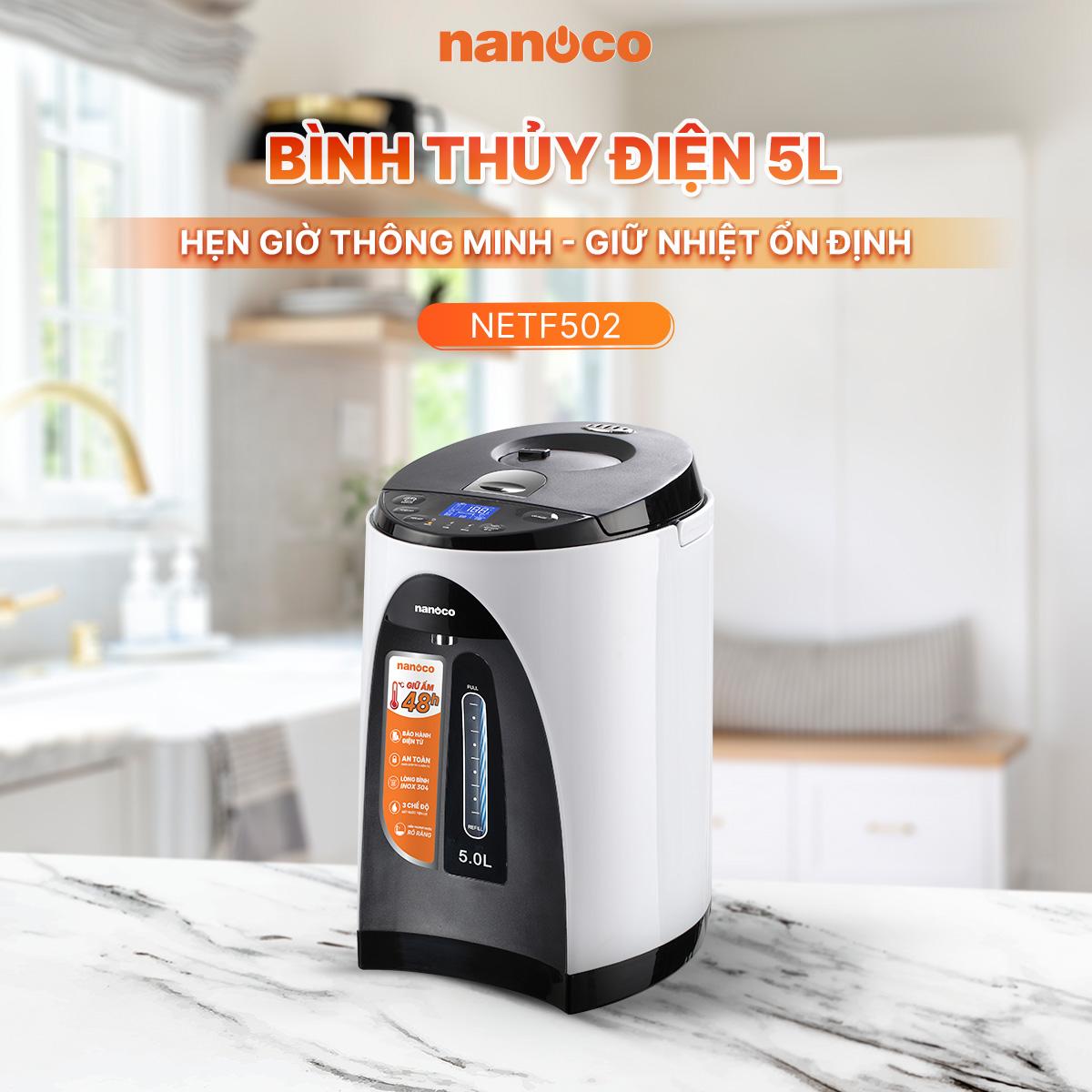 Bình thủy điện, 5.0L, màu trắng, NETF502