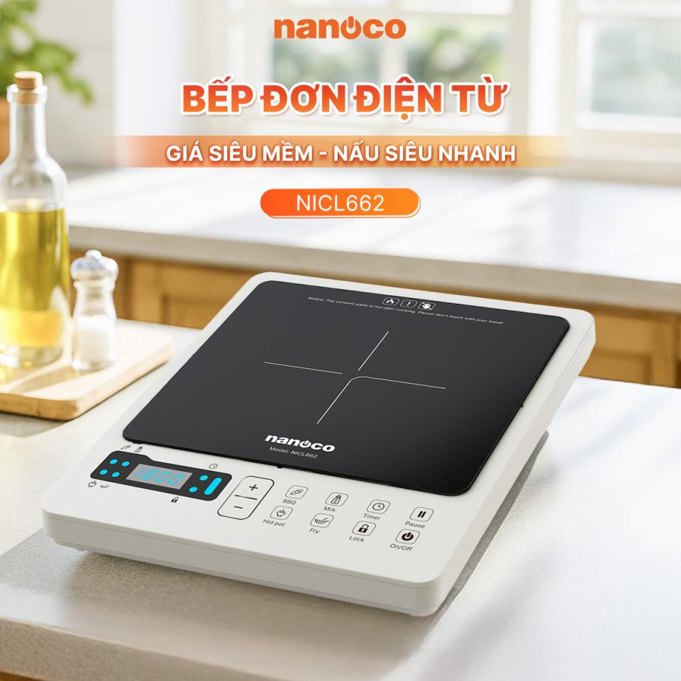 Bếp điện từ đơn Nanoco, NICL662