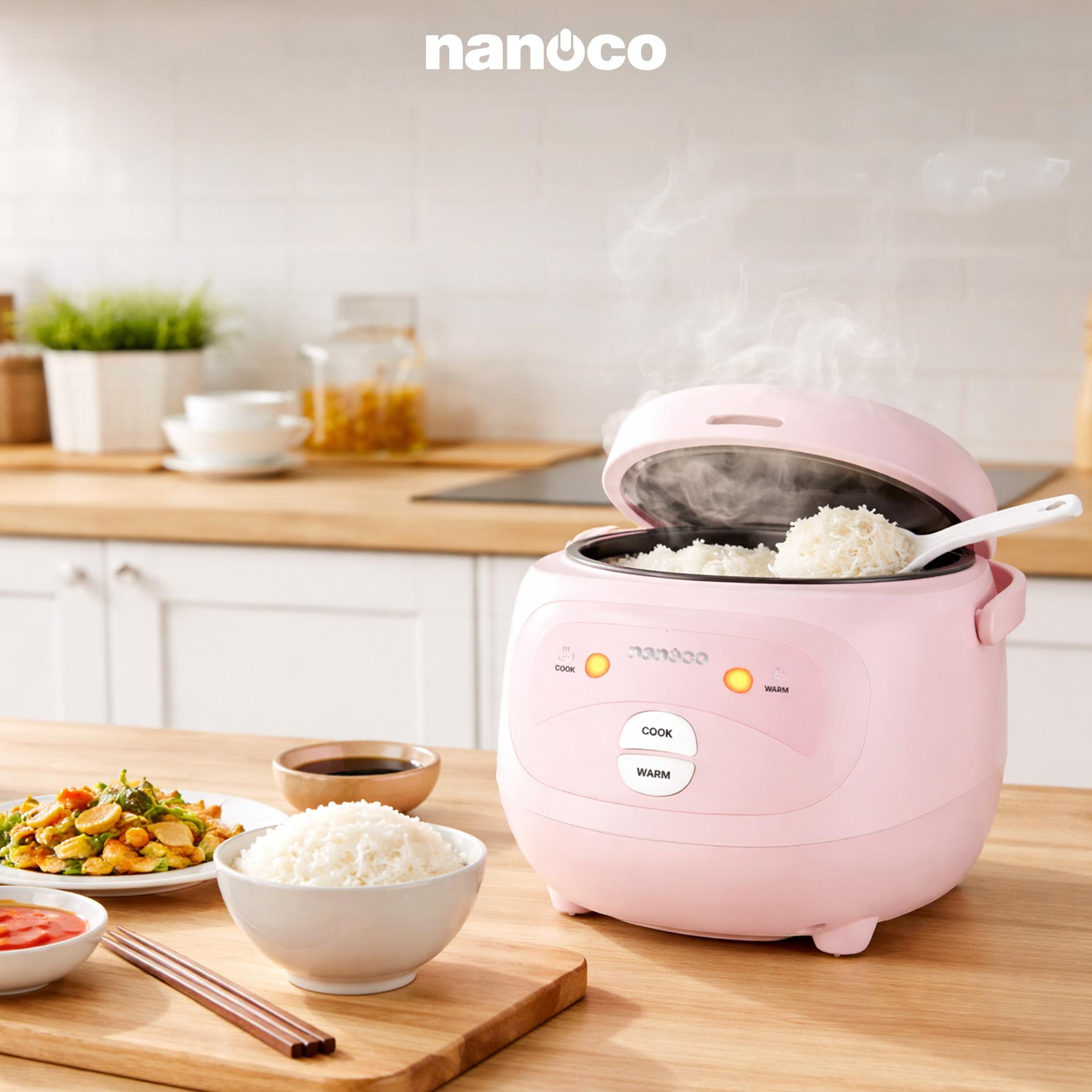 Nồi cơm điện nắp gài, 1.0L, màu hồng