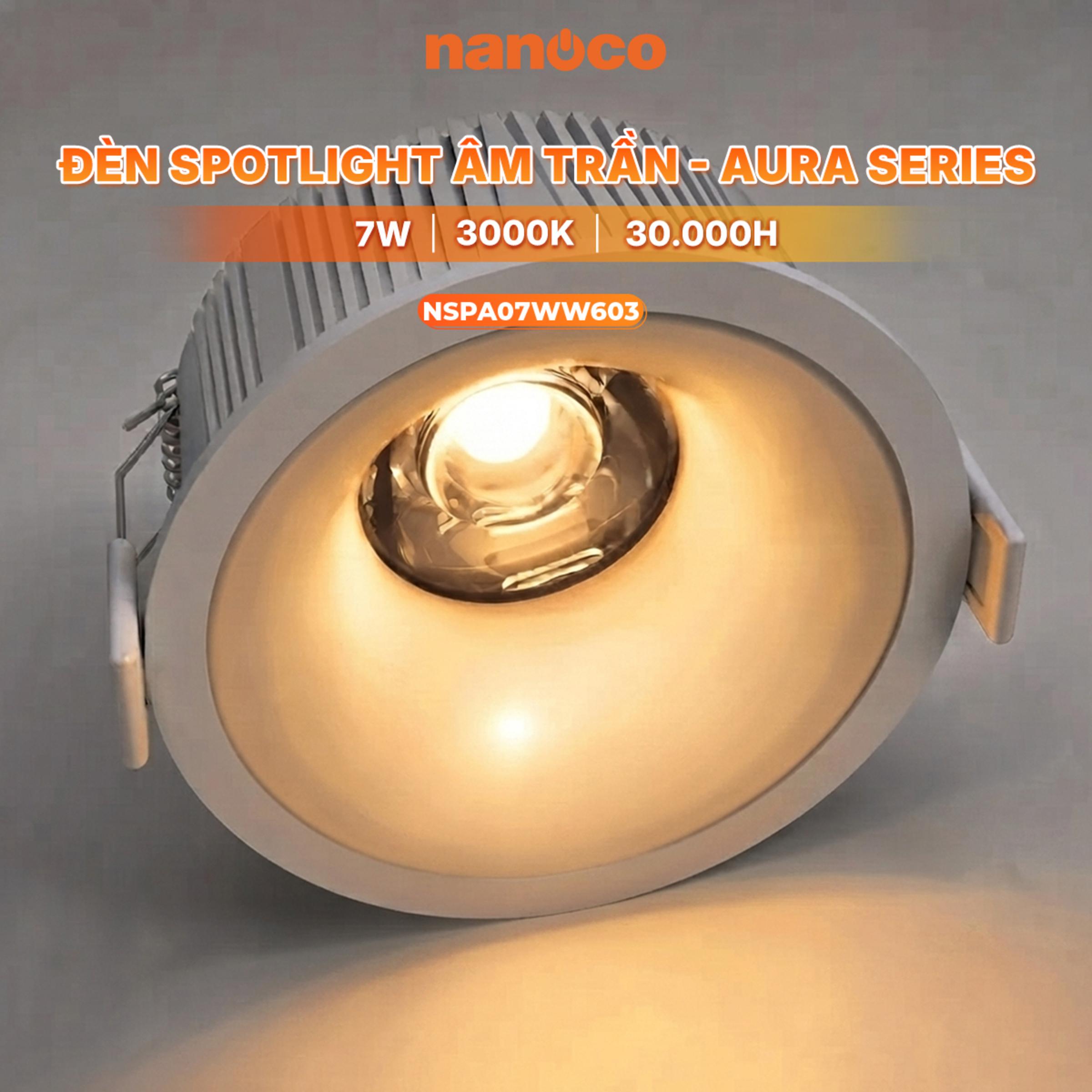 Đèn Spotlight âm trần Nanoco - Aura Series