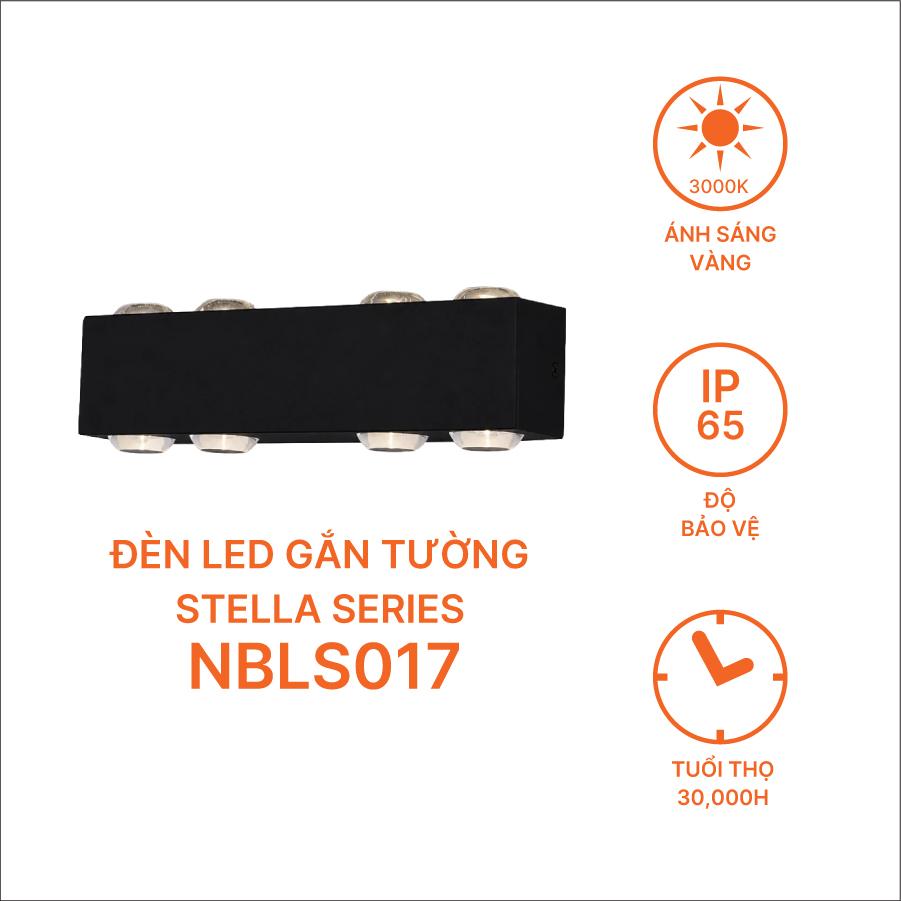 Đèn LED gắn tường IP65 Outdoor Nanoco - Stella Series