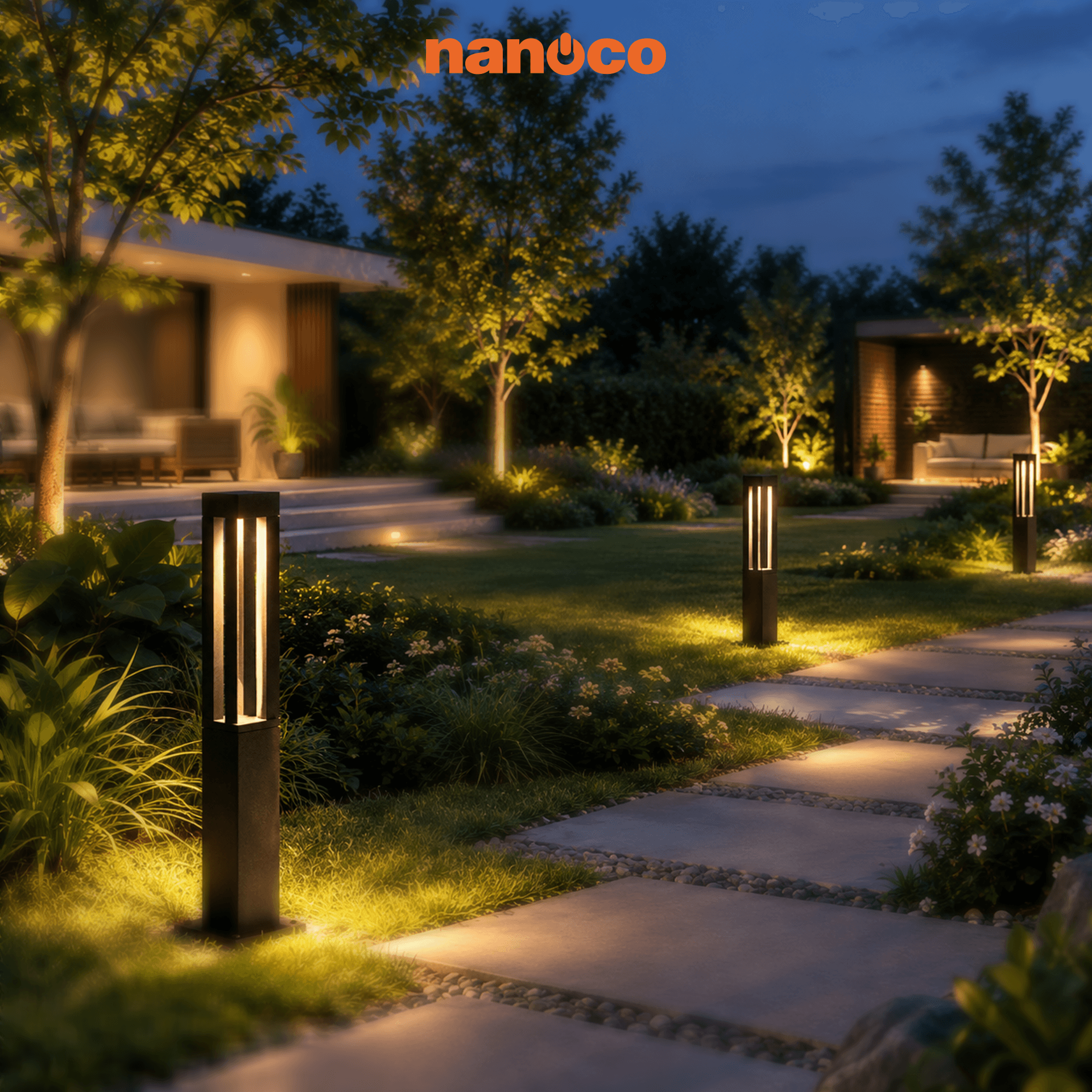 Đèn trụ sân vườn Nanoco - Stella Series