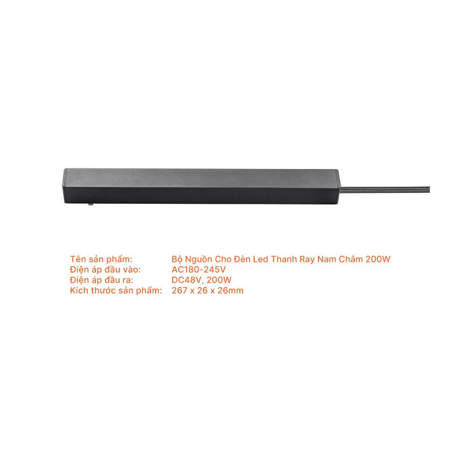 Phụ kiện đèn thanh ray nam châm 48V Nanoco