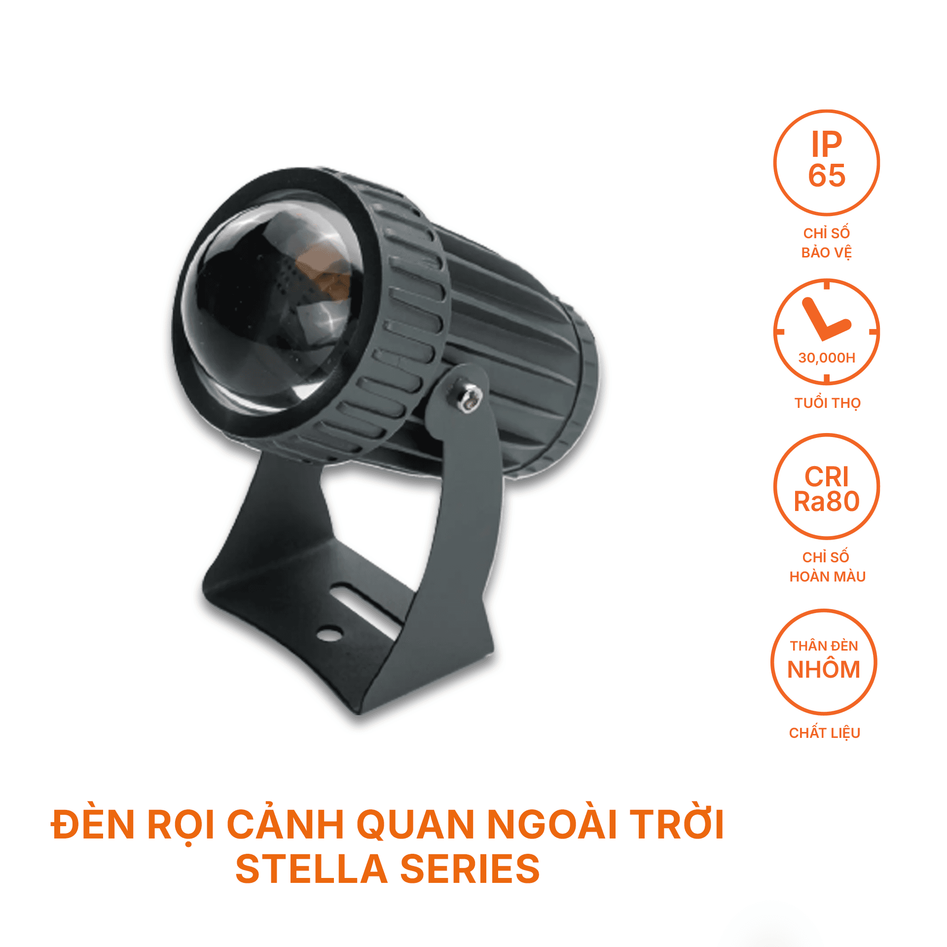 Đèn rọi cảnh quan ngoài trời Nanoco - Stella Series